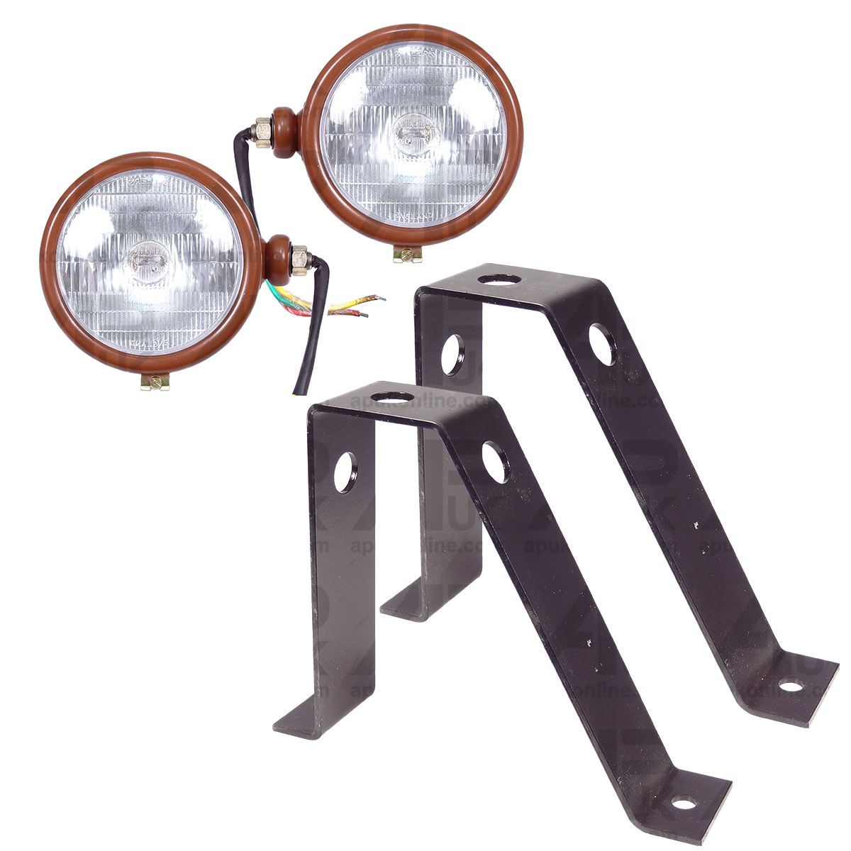 Headlights &amp; Bracket Set Original Design for Massey Ferguson TE20 TEA20 Tractor