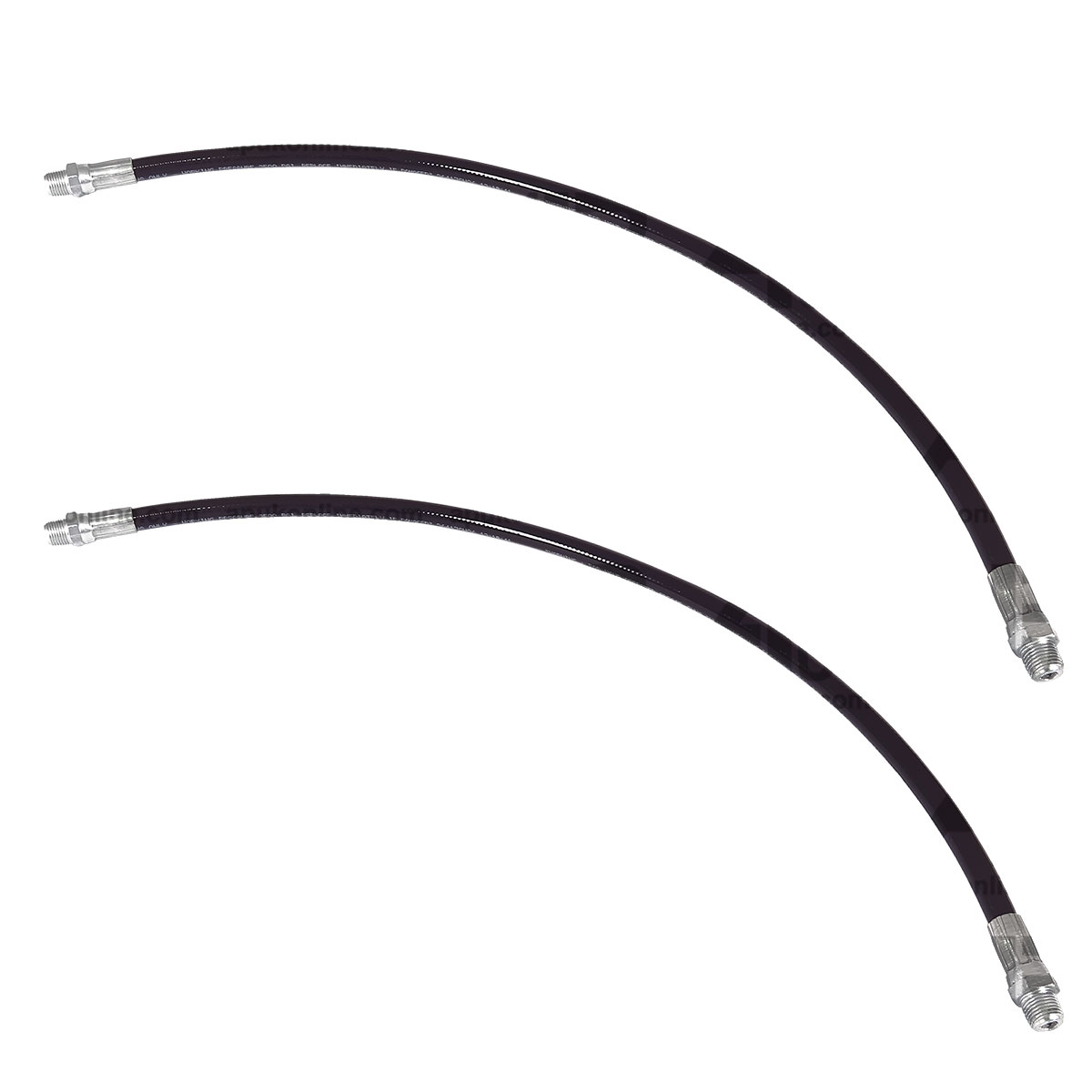 2x 1/8&quot; Inch BSP Thread Standard Duty Flexi Flexible Grease Gun Tube Hose 45cm