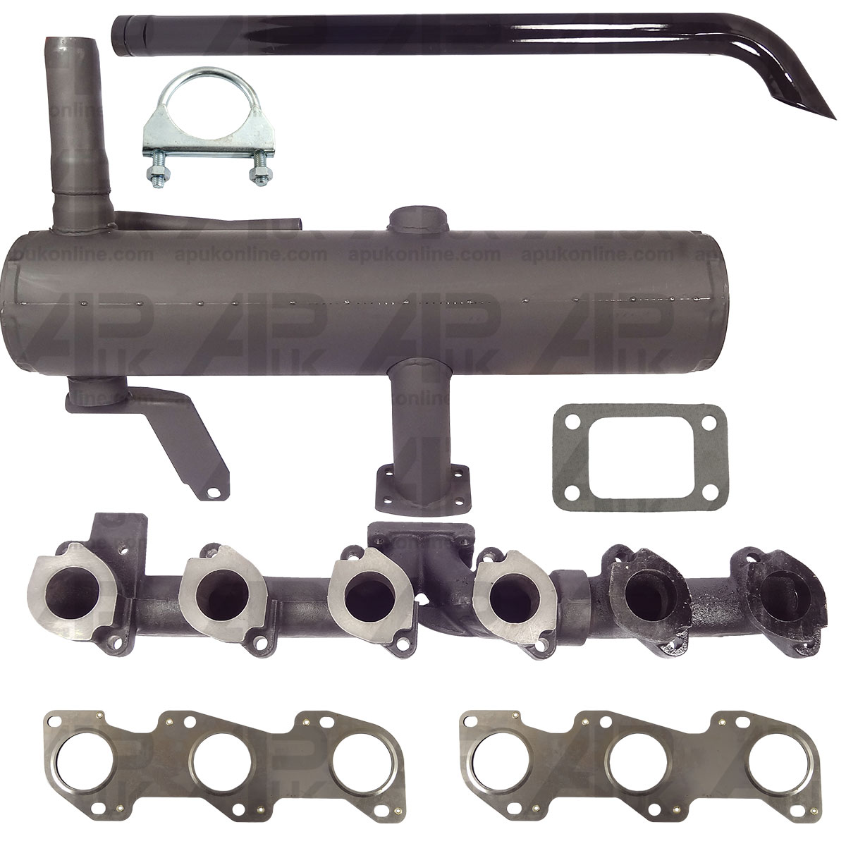 Exhaust Manifold Silencer Pipe for Ford New Holland 7840 8240 8340 TS115 Tractor