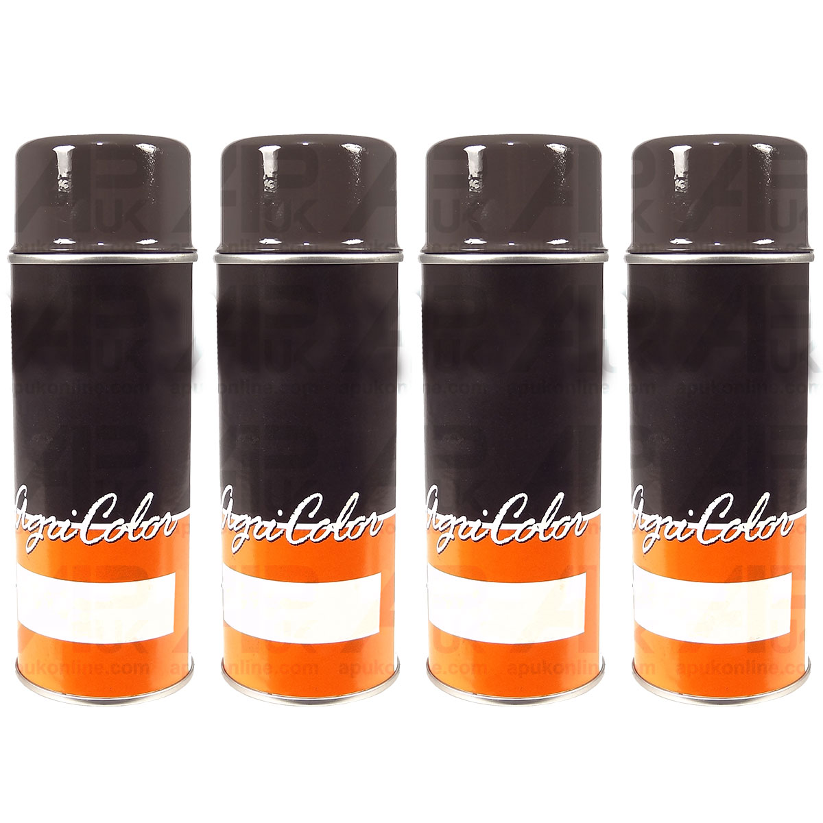 4x Agricolor Brown Grey Paint Aerosol Spray Can for Manitou Telehandler Forklift