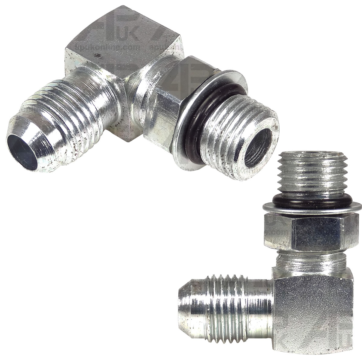 2x Power Steering Hose Adaptor JIC/UNF for McCormick CX50 CX60 CX70 Tractor