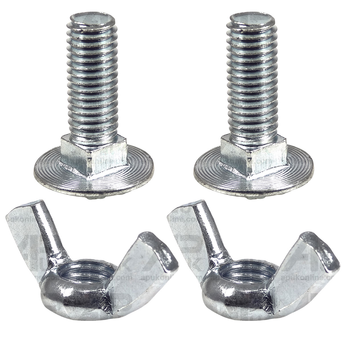 Coach Bolt &amp; Wing Nut Back Seat Cushion Kit for Massey Ferguson 188 230 Tractor