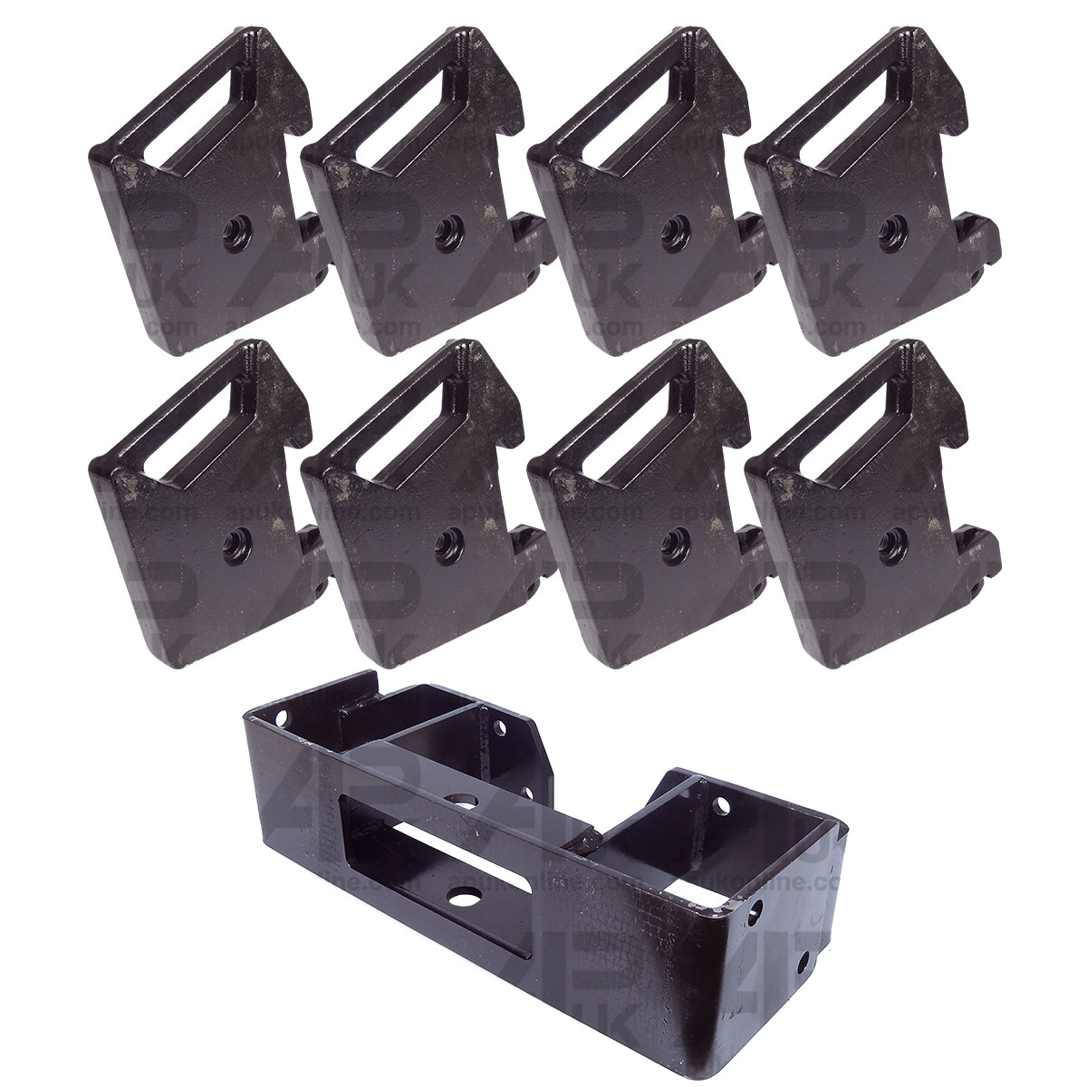 8x Weights &amp; Front Carrier Frame for Massey Ferguson 135 148 230 240 250 Tractor