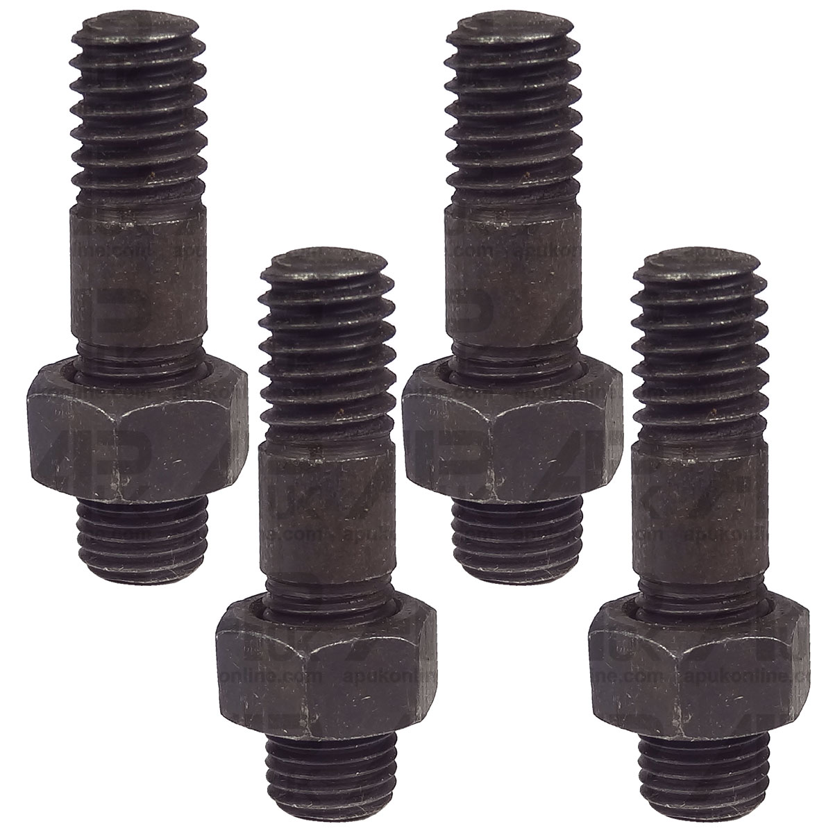 4x Exhaust Manifold Elbow Stud Nut for Case International IH 395 674 784 Tractor