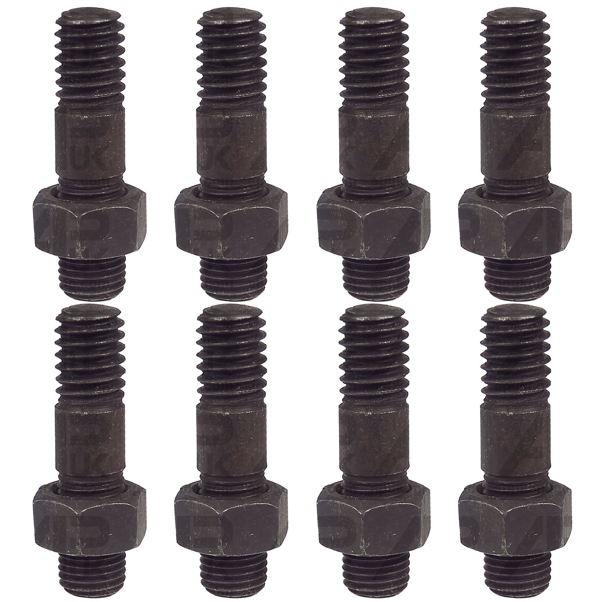 8x Exhaust Manifold Elbow Stud Nut for Case International IH 395 674 784 Tractor