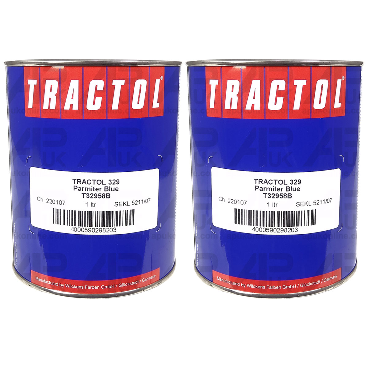 2 Litre Ltr Tin Parmiter Blue Paint Tractol Tillage Disc Chain Harrows Machinery