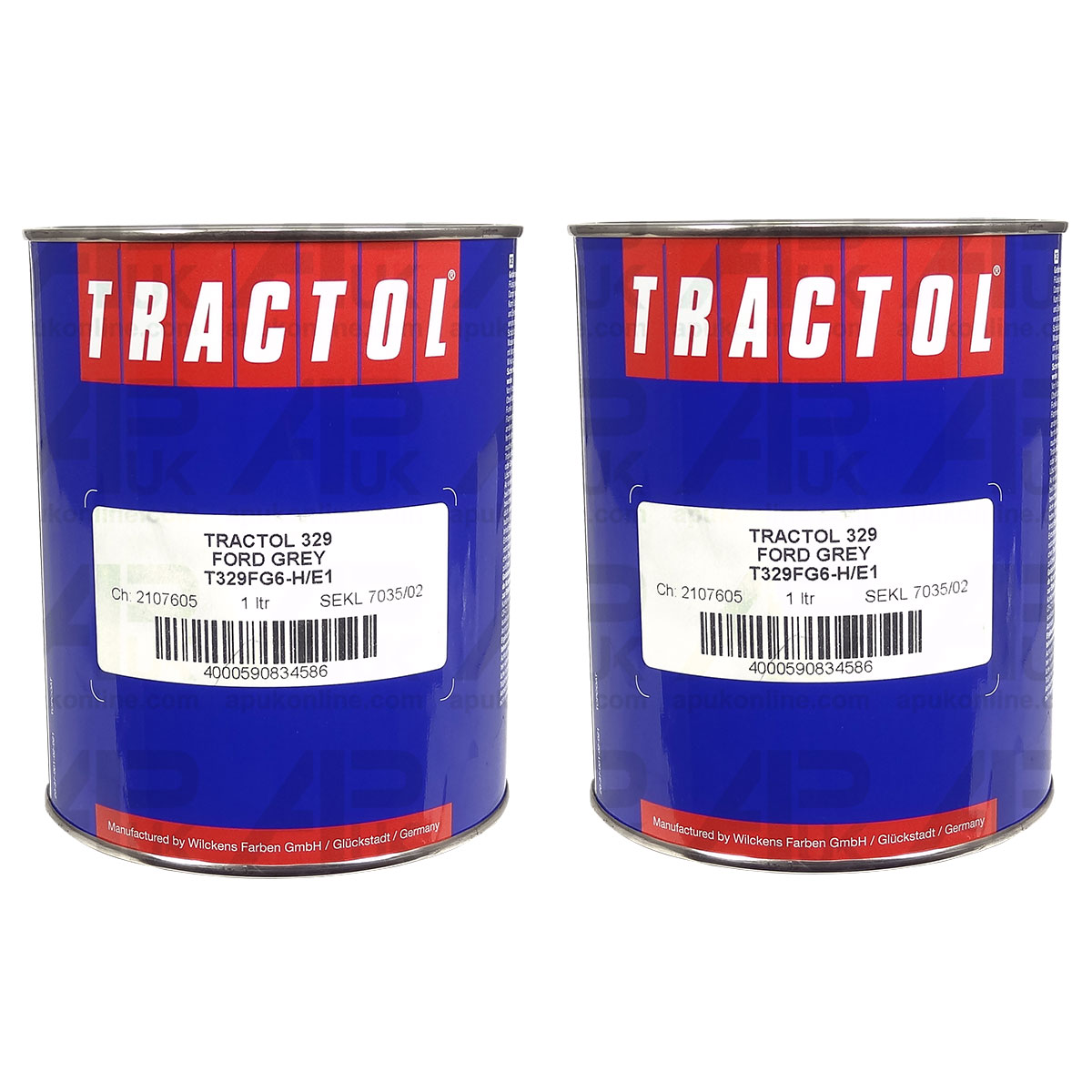 2 Litre Ltr Tin Ford New Holland Light Grey 1965 - 1994 Tractor Paint Tractol