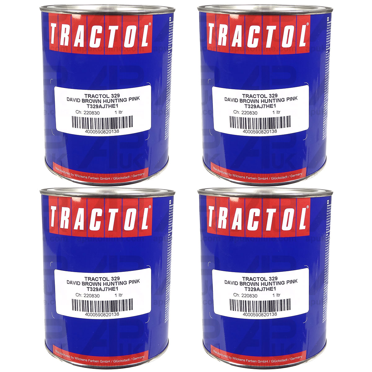 4 Litre Ltr Tin David Brown DB Tractor Hunting Pink Red Enamel Paint Tractol