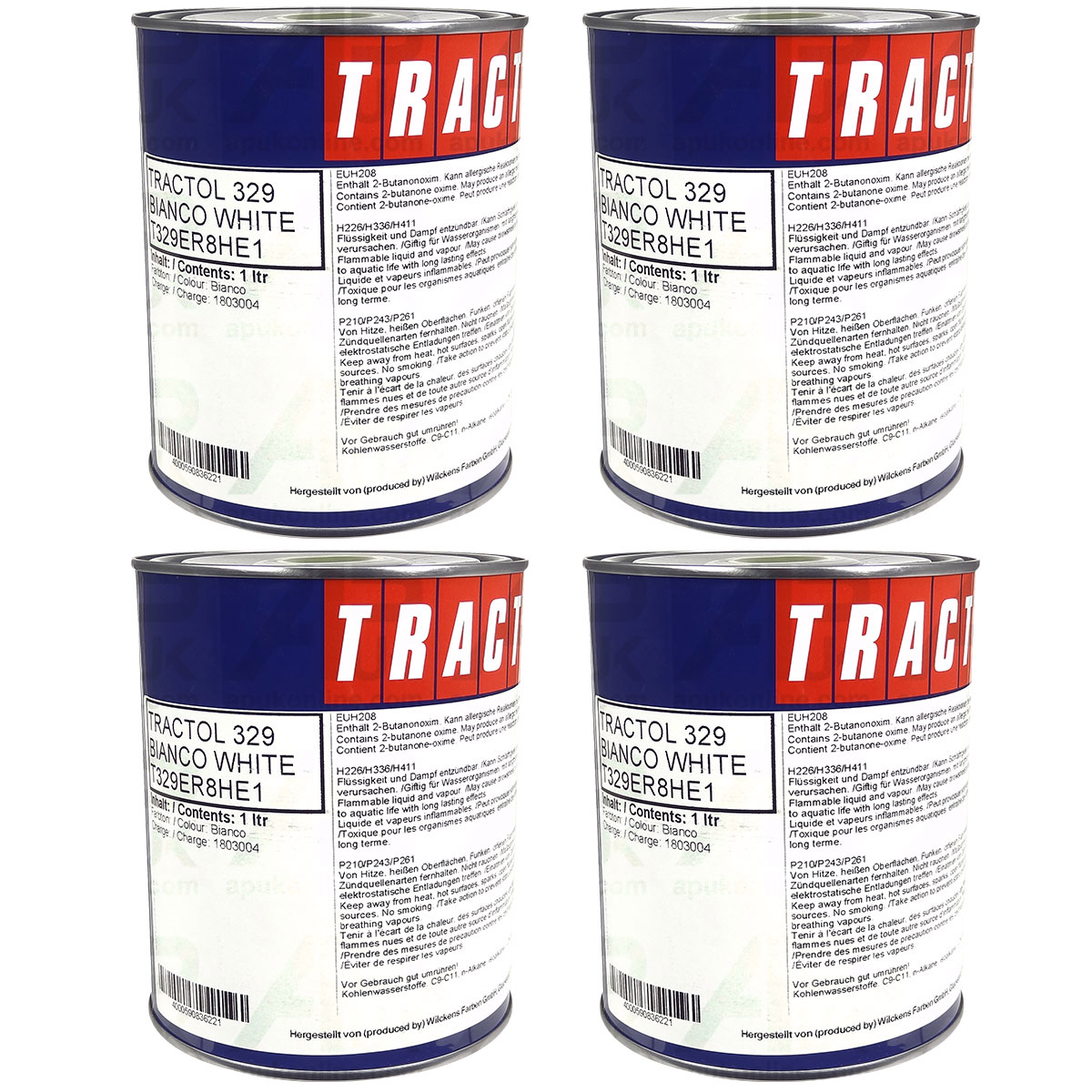 4 Litre Ltr Tin Ford New Holland Bianco White Enamel Tractor Paint Tractol