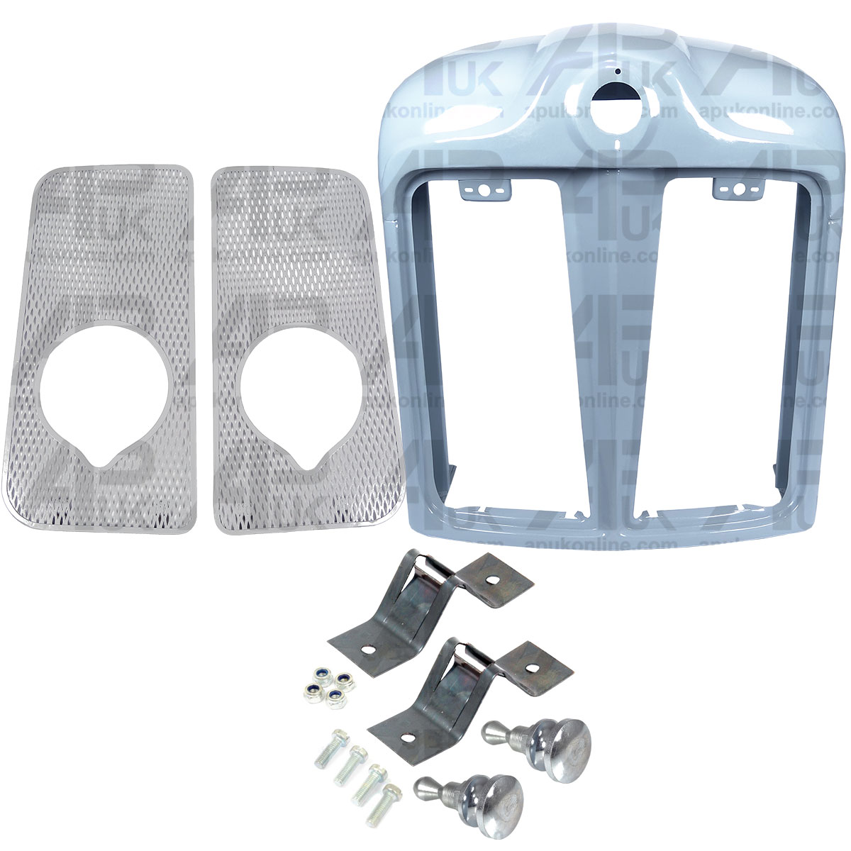 Nose Cone &amp; Grilles with Light Lamp Holes for Fordson Power Super Major Tractor