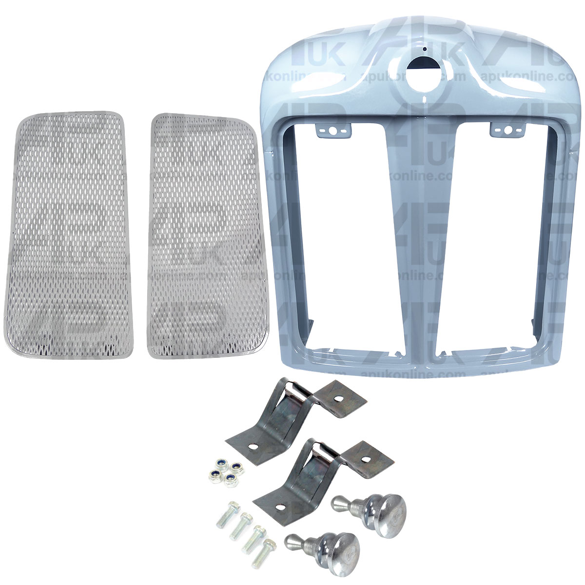 Nose Cone &amp; Grilles without Headlamp Holes for Fordson Power Super Major Tractor