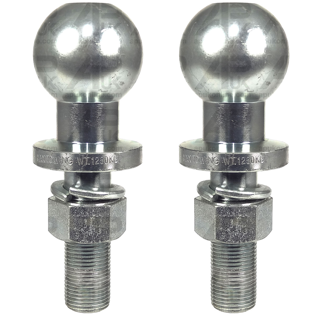 2x Ball Hitch Pin 22mm 1250kg for Massey Ferguson FE35 135 148 165 175 Tractor