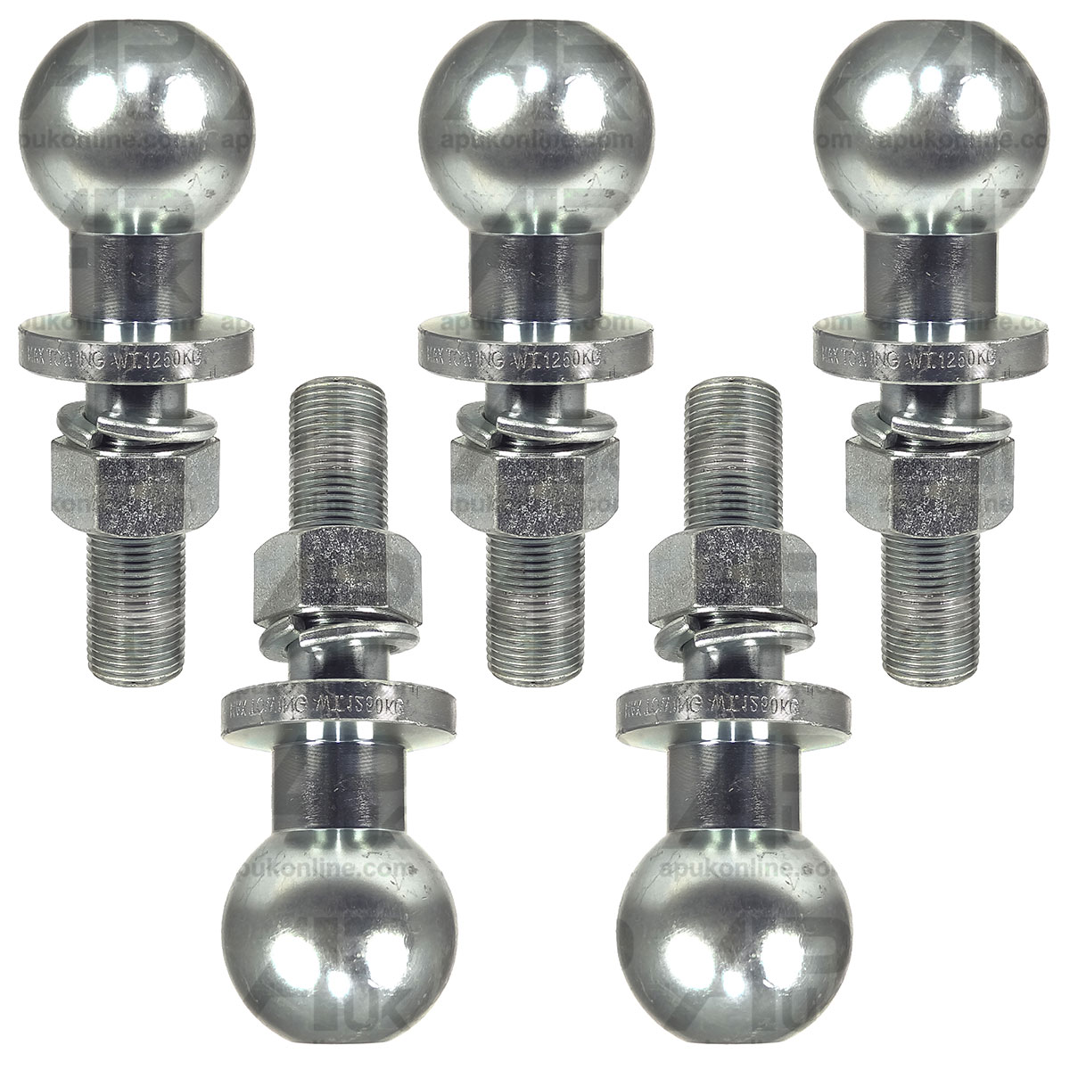 5x Ball Hitch Pin 22mm 1250kg for Ford New Holland 5640 6410 6610 6640 Tractor