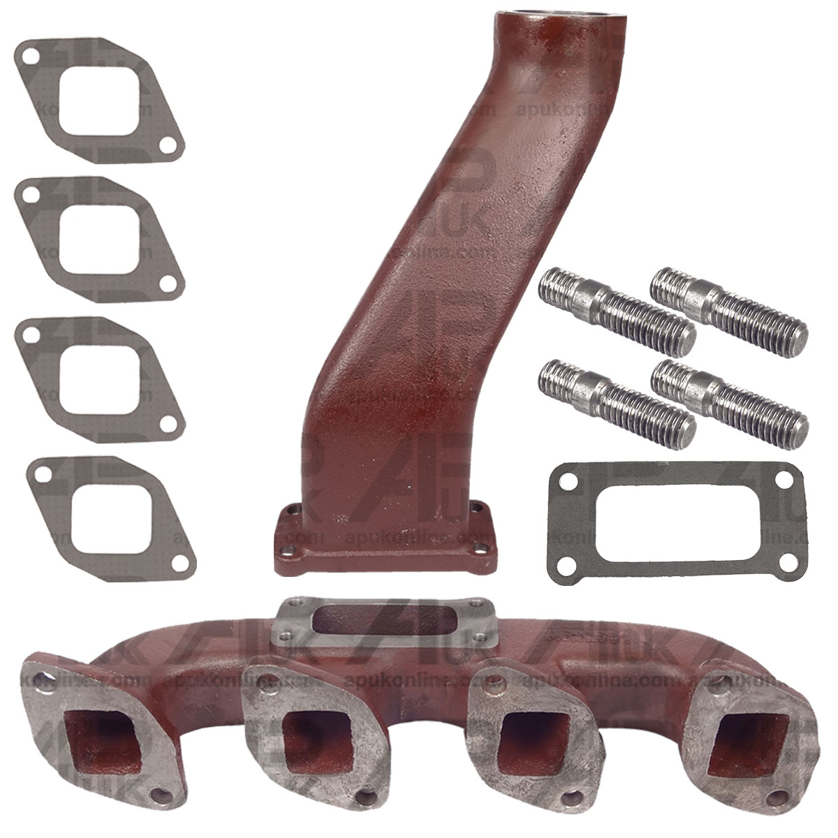 Exh Manifold, Elbow &amp; Gaskets for Case International IH 3230 4220 4230 Tractor