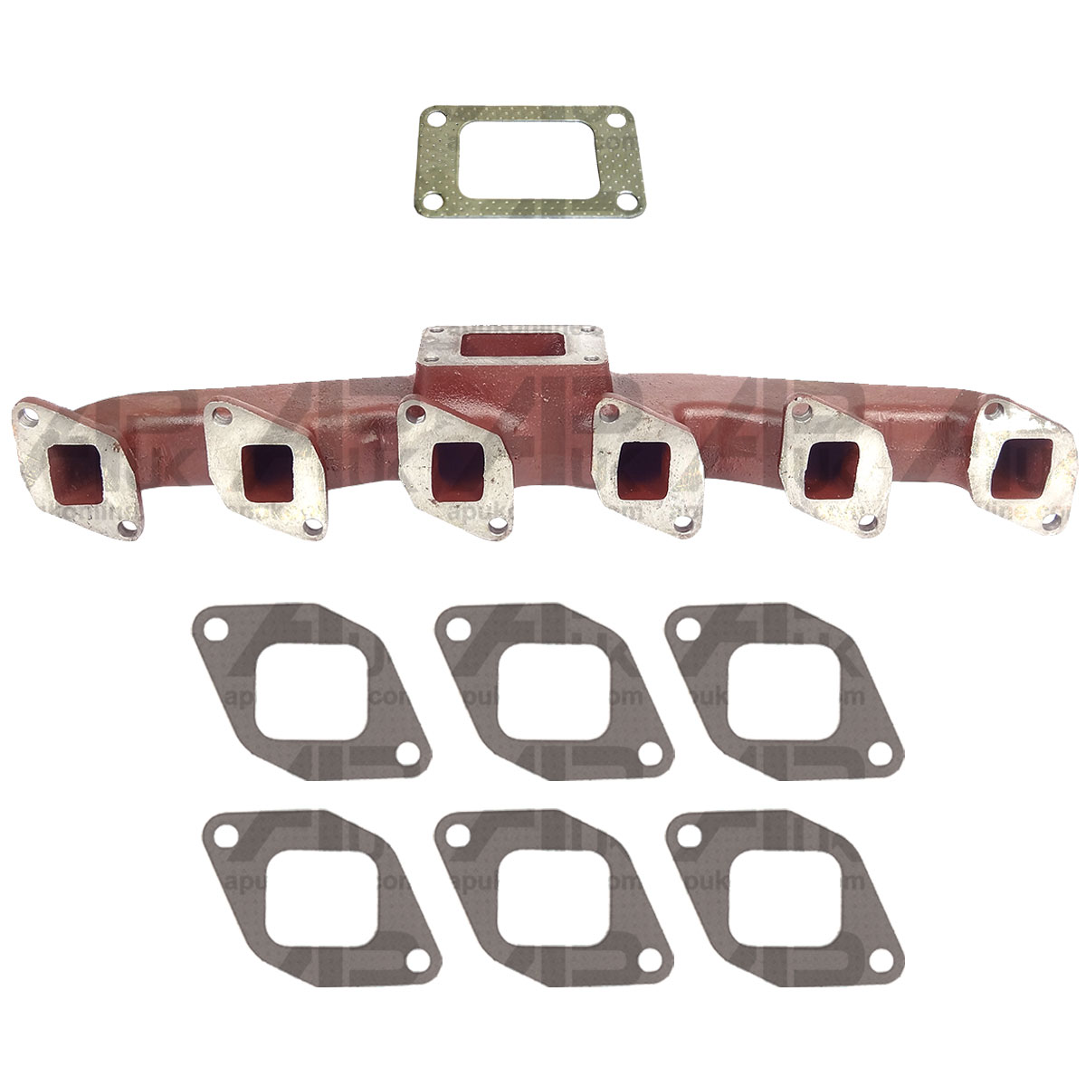 Exhaust Manifold &amp; Gaskets for Case International IH 946 955 955XL 956 Tractor