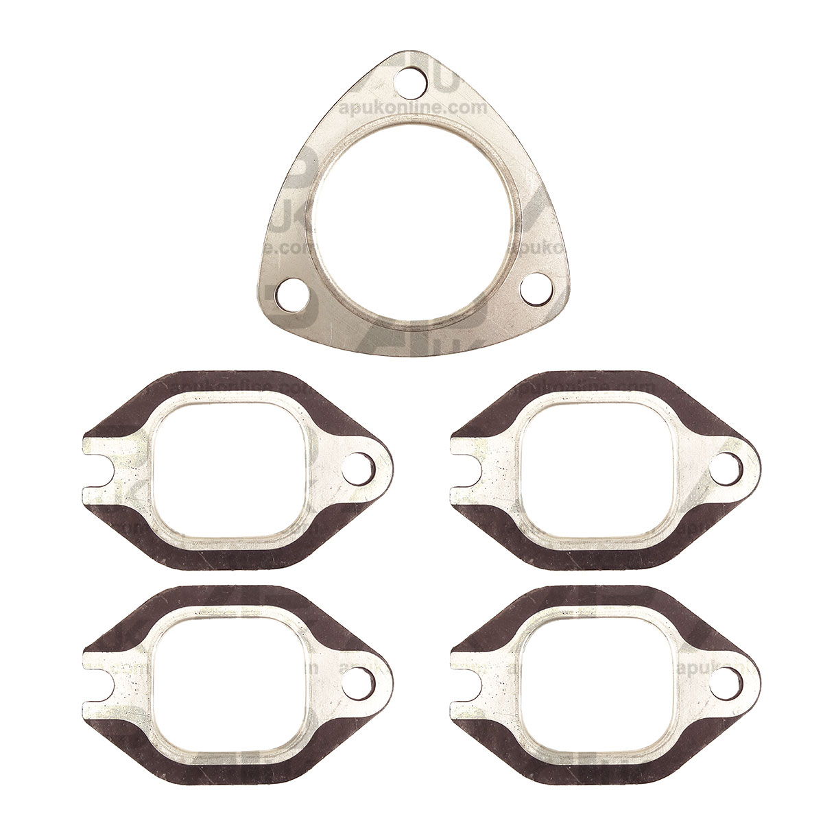 4 Cyl Exhaust Manifold Gasket Kit for Ford New Holland 4135 4230 4430 Tractor