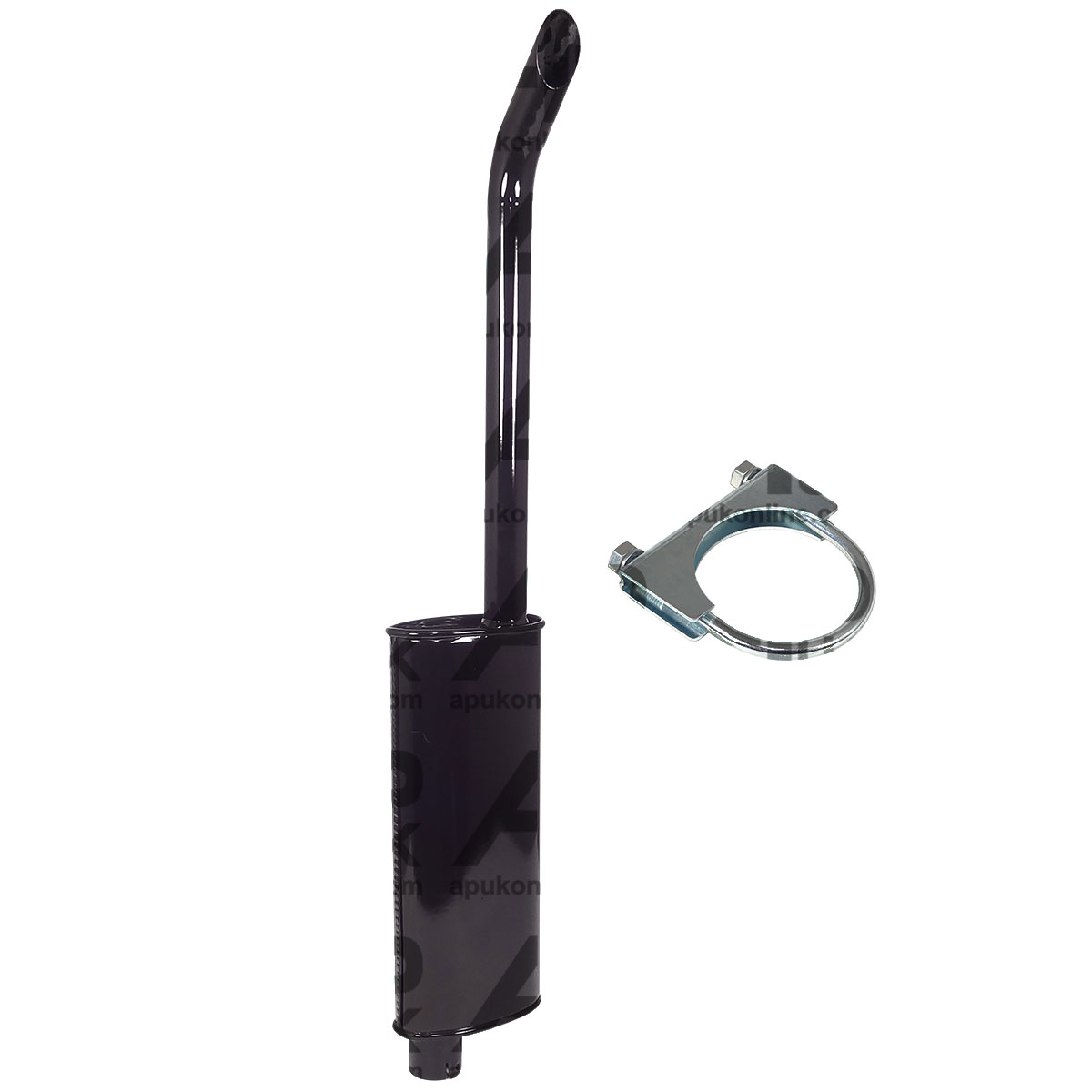 Exhaust Silencer &amp; Clamp for Case International IH 495 584 585 595 684 Tractor