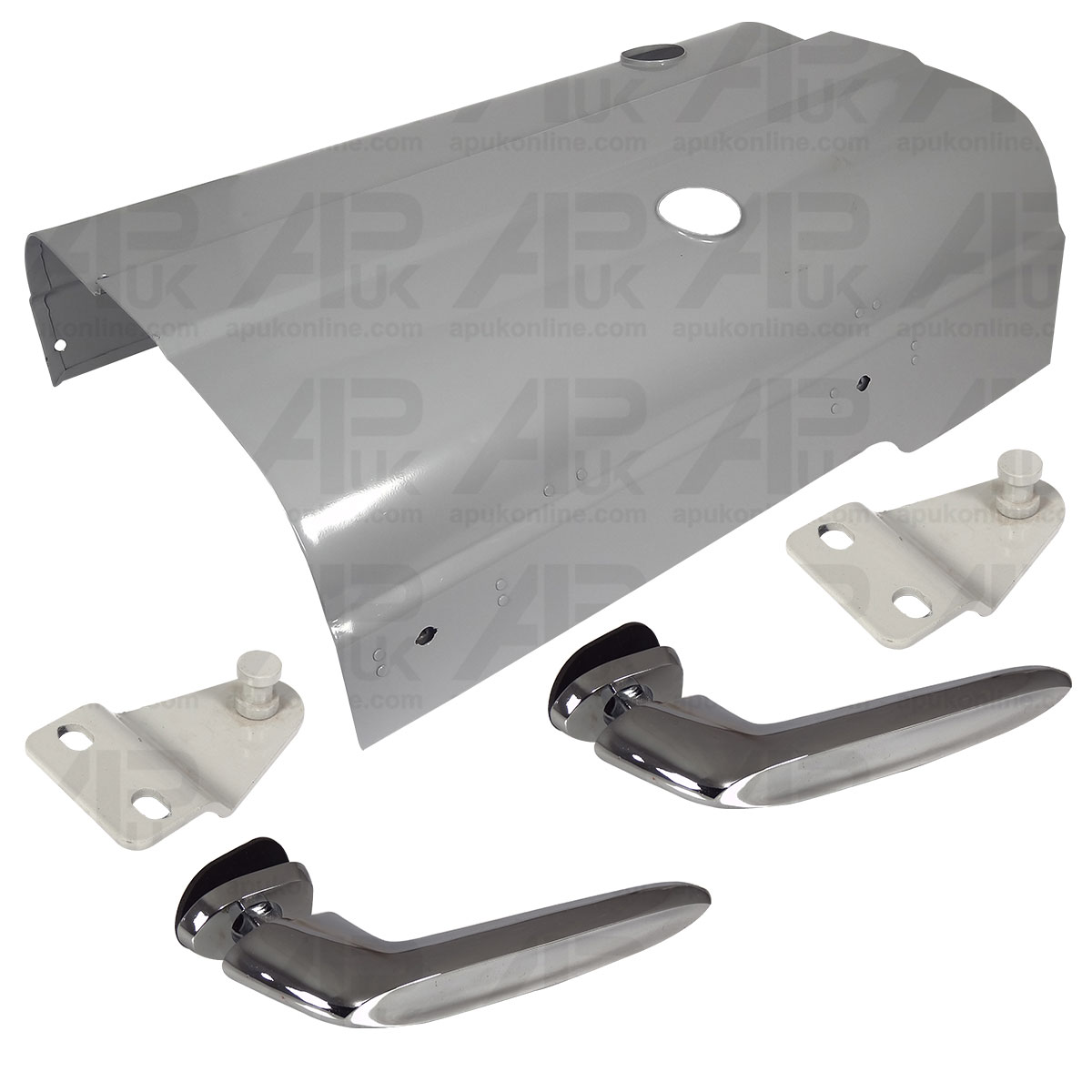 Bonnet Panel with Latches Catches &amp; 2 Straight Handles for Fordson Dexta Tractor