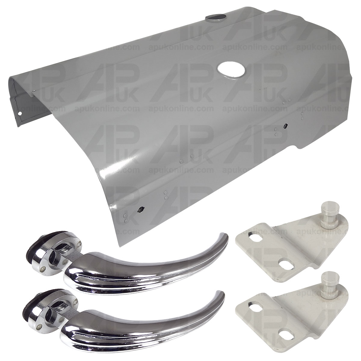 Dexta Bonnet Panel with Catches &amp; 2 Curved Handles for Fordson Tractor