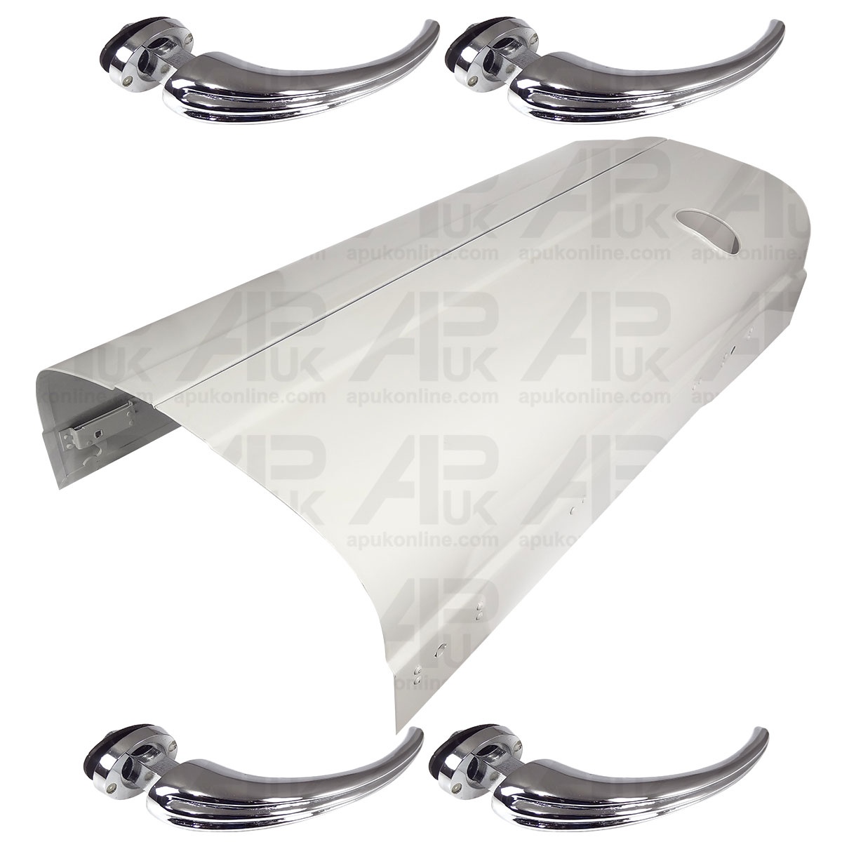 Bonnet Hood Panel with 4x Curved Handles for Fordson Power Super Major Tractor