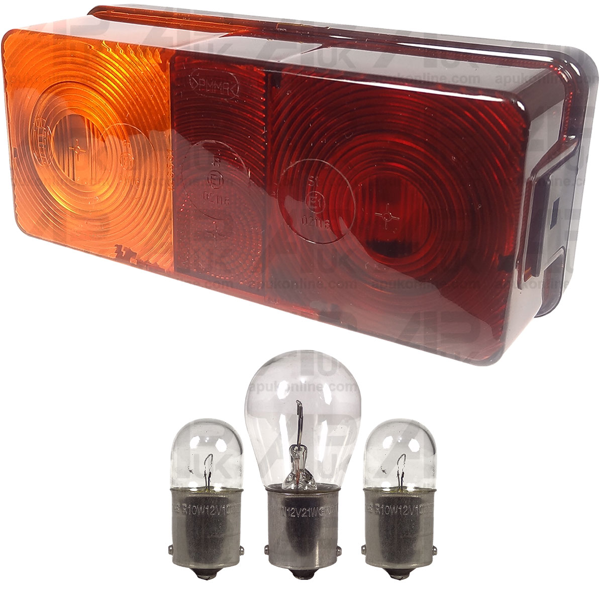 LH Rear Brake Light &amp; Bulbs for Case International IH 385 484 485 584 XL Tractor