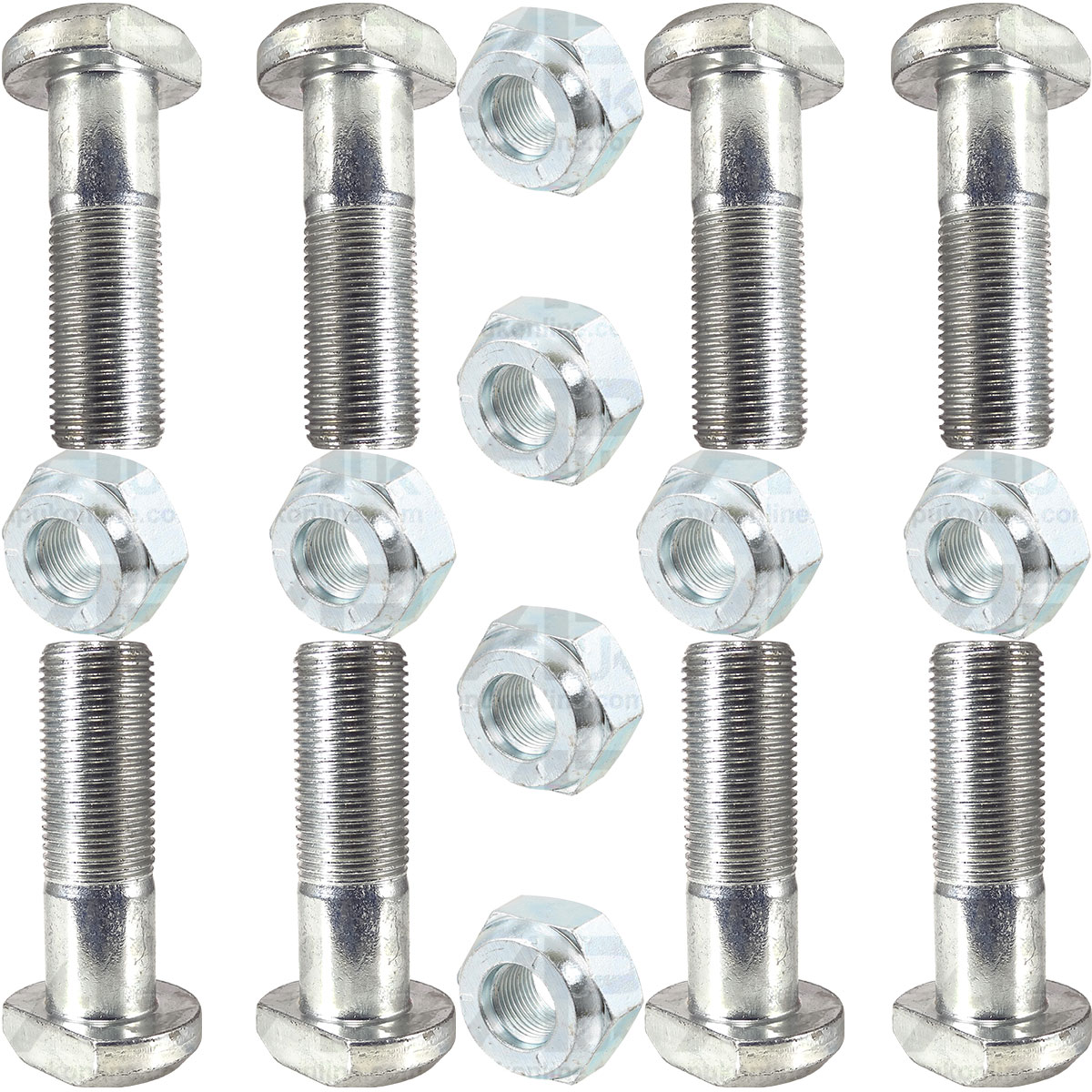 8x Wheel Stud &amp; Nut 3/4 for Ford 650 7710 7910 Fordson Power Super Major Tractor