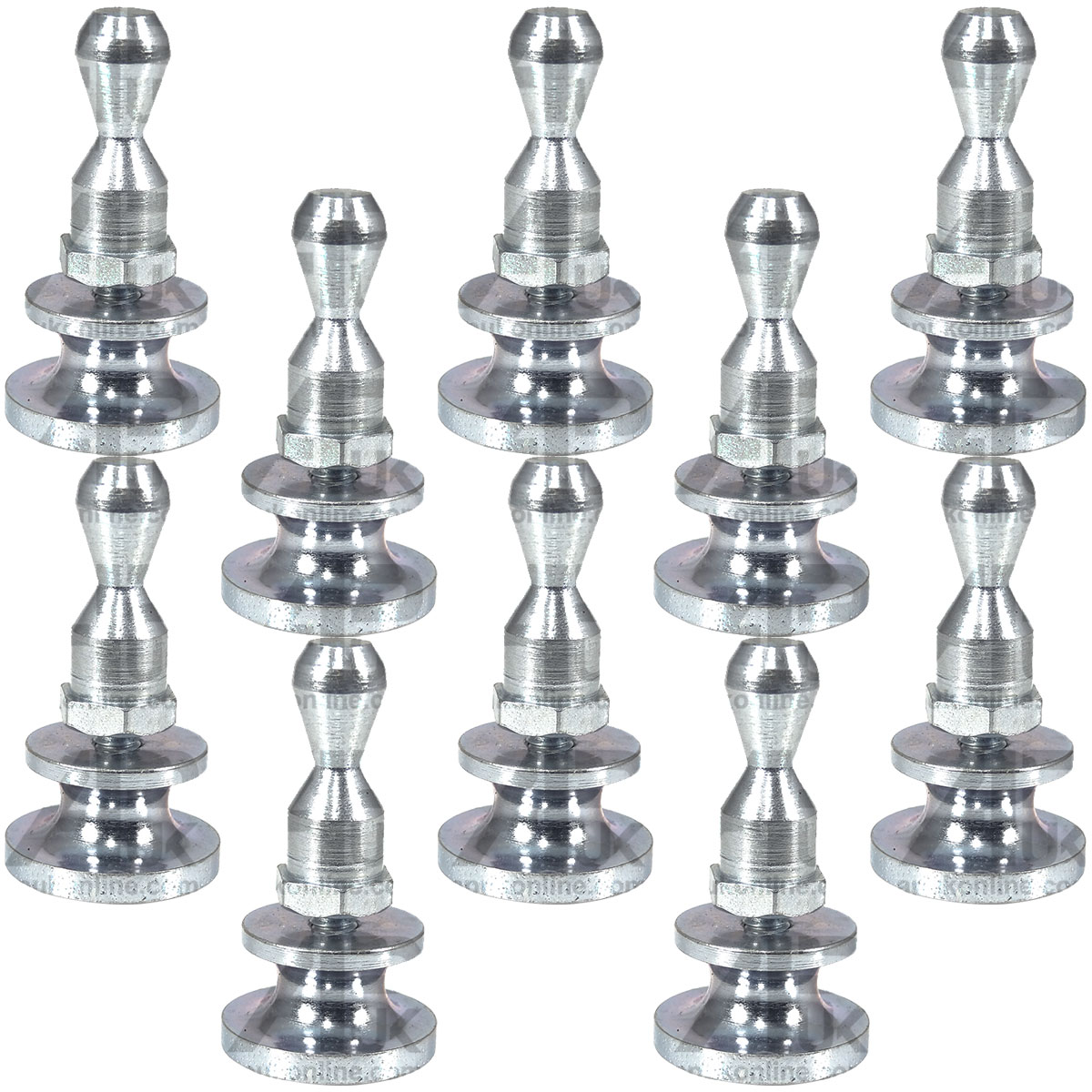 10x Grill Retainer Fixing Studs Pins for Fordson Power Super Major Dexta Tractor