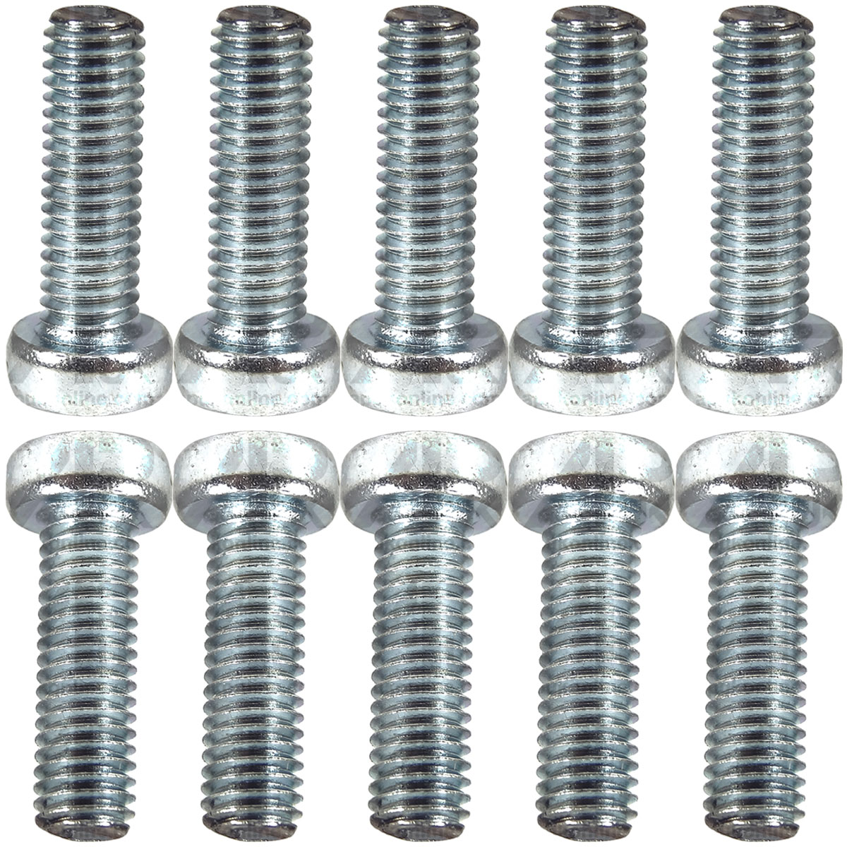 10x Cheese Head Machine Screws M5 x 16mm for Various Tractor &amp; Tools Implements