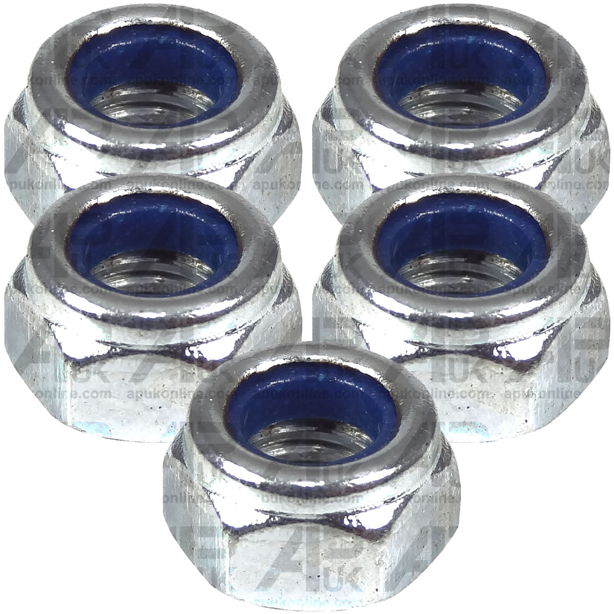 5x Self Locking Nylock Nuts M5 x 0.8mm for Various Tractor &amp; Tools Implements