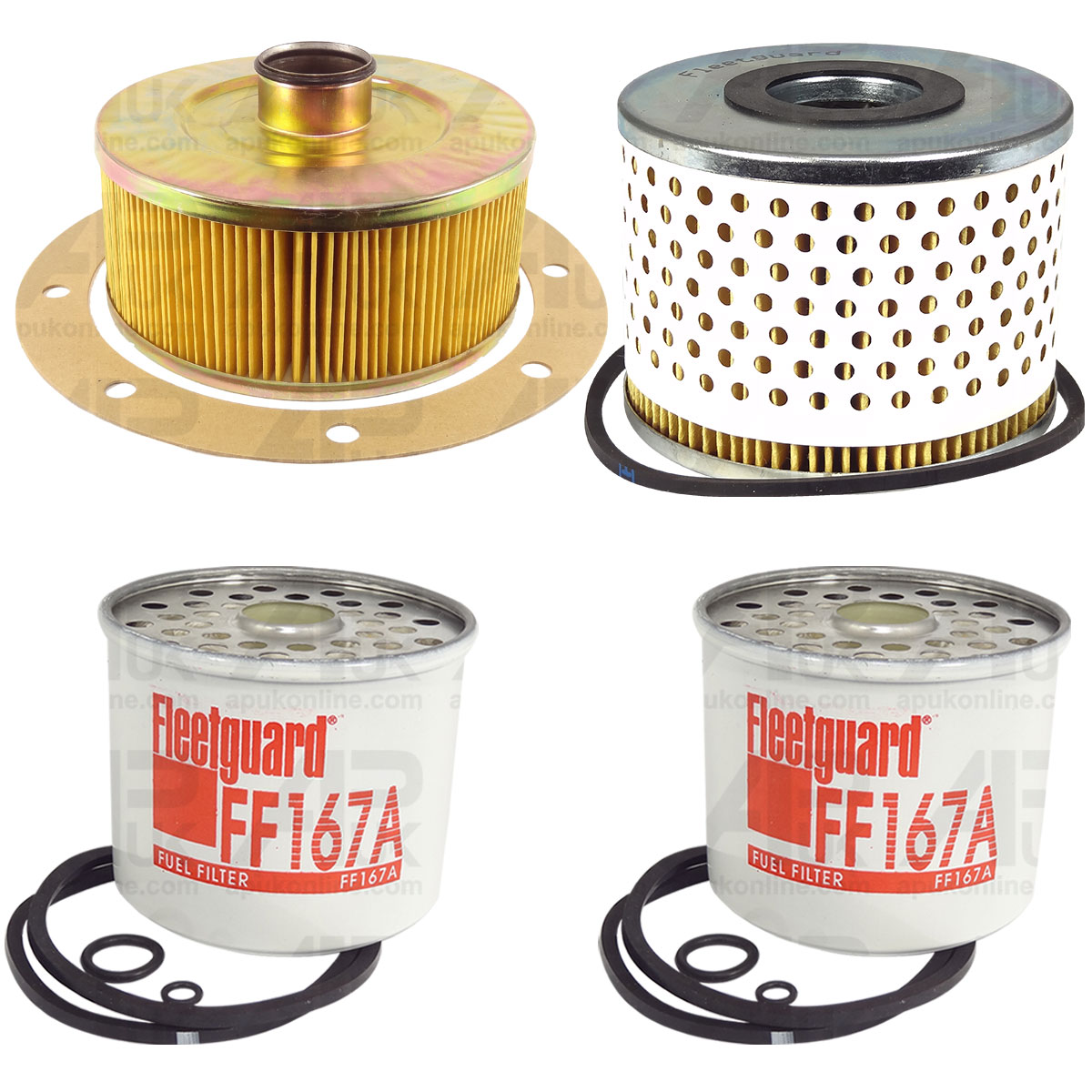 Fleetguard Hydraulic, Fuel &amp; Oil Filters for David Brown 1200 1210 1212 Tractor