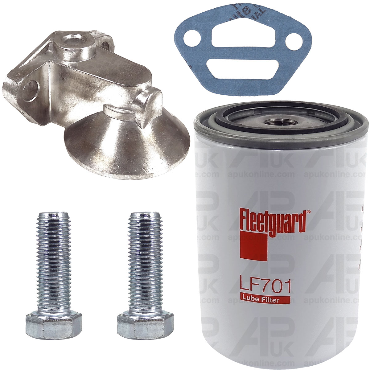 Fleetguard Oil Filter with Head &amp; Bolts for Landini Trekker 65 75 85 Tractor