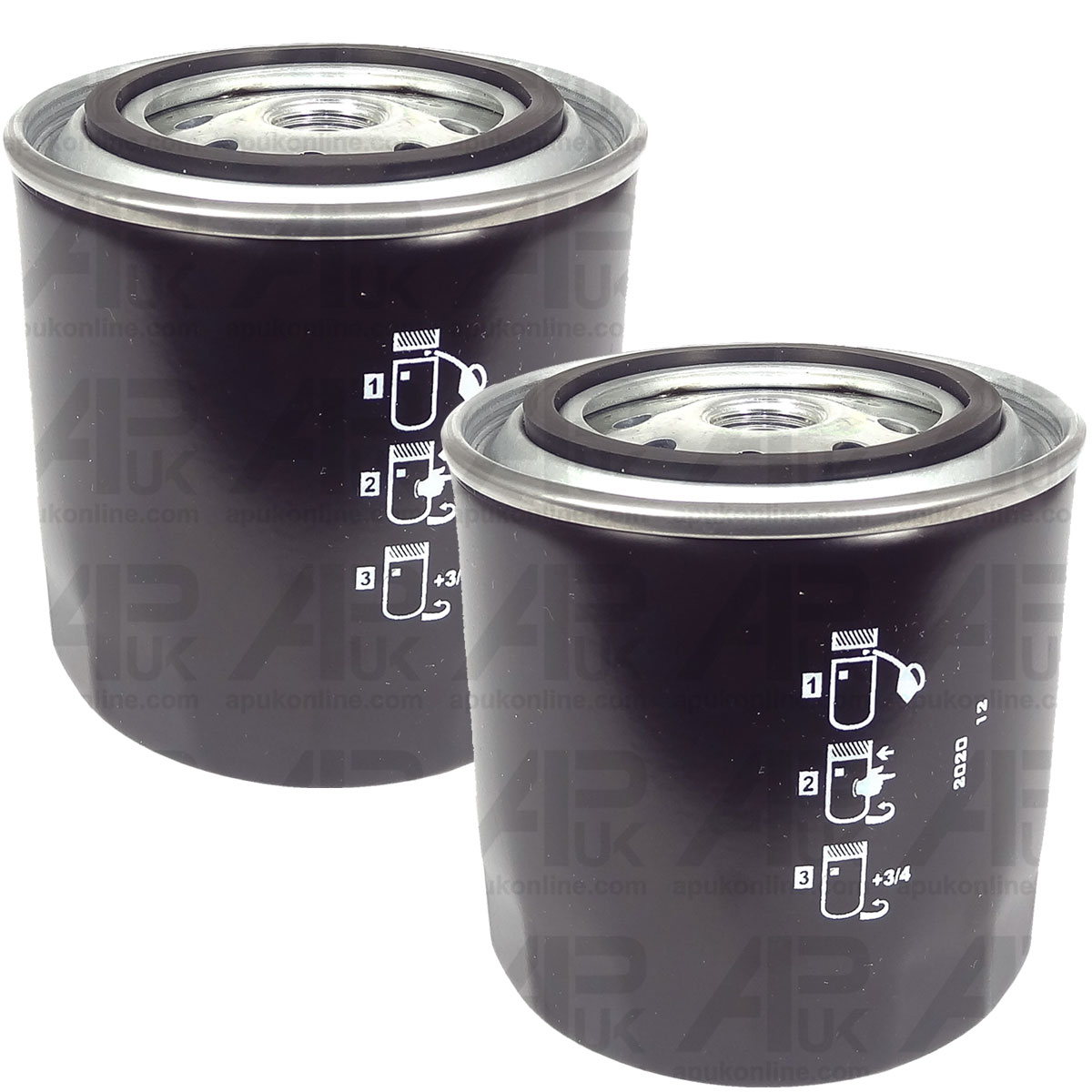 2x Coolant Filter for Ford New Holland 5640 6640 7740 7840 8240 8260 Tractor