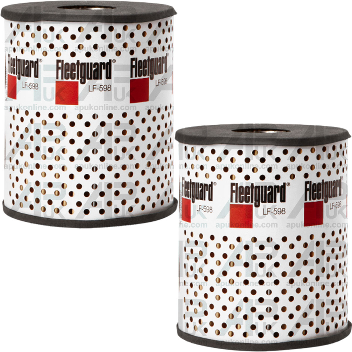 2x Fleetguard LF598 Oil Filter 116x94 for Land Rover 110 Series 2A 2B 3 4x4 SUV