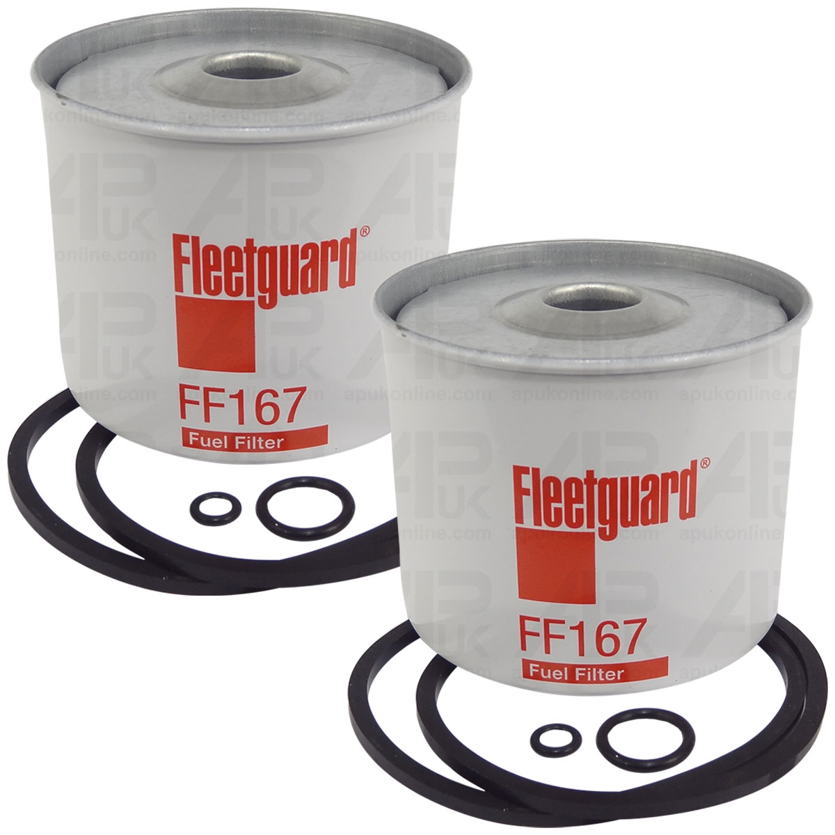 2x Fleetguard Fuel Filter for Massey Ferguson 2205 2210 2500 2620 2640 Tractor