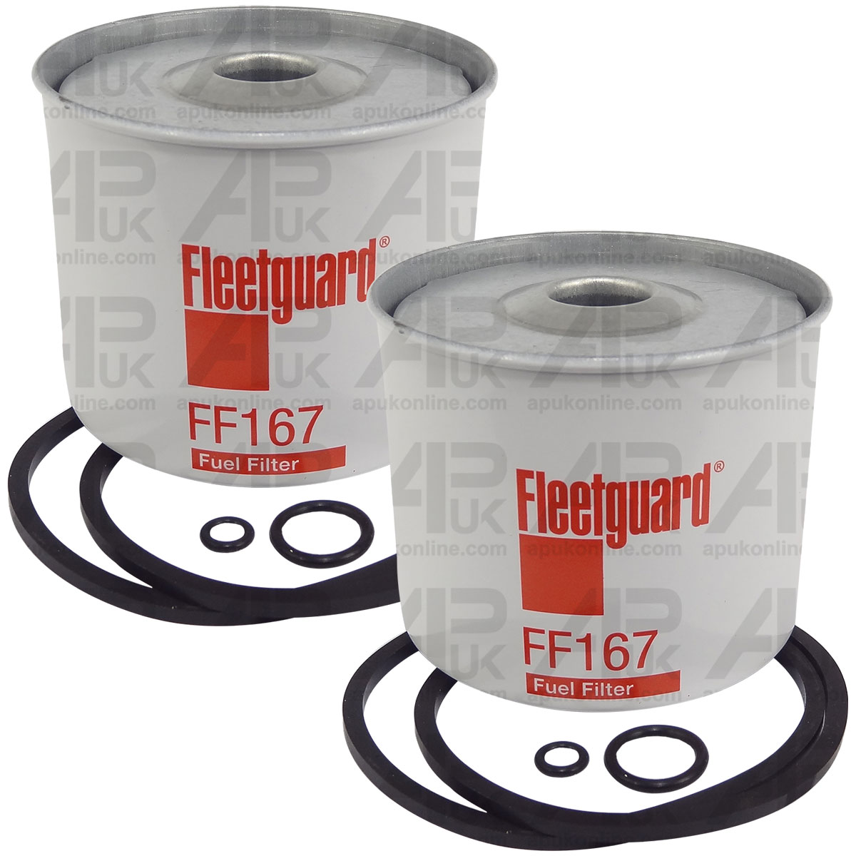 2x Fleetguard FF167 Fuel Filter for New Holland LM840 LM850 LM860 Telehandler