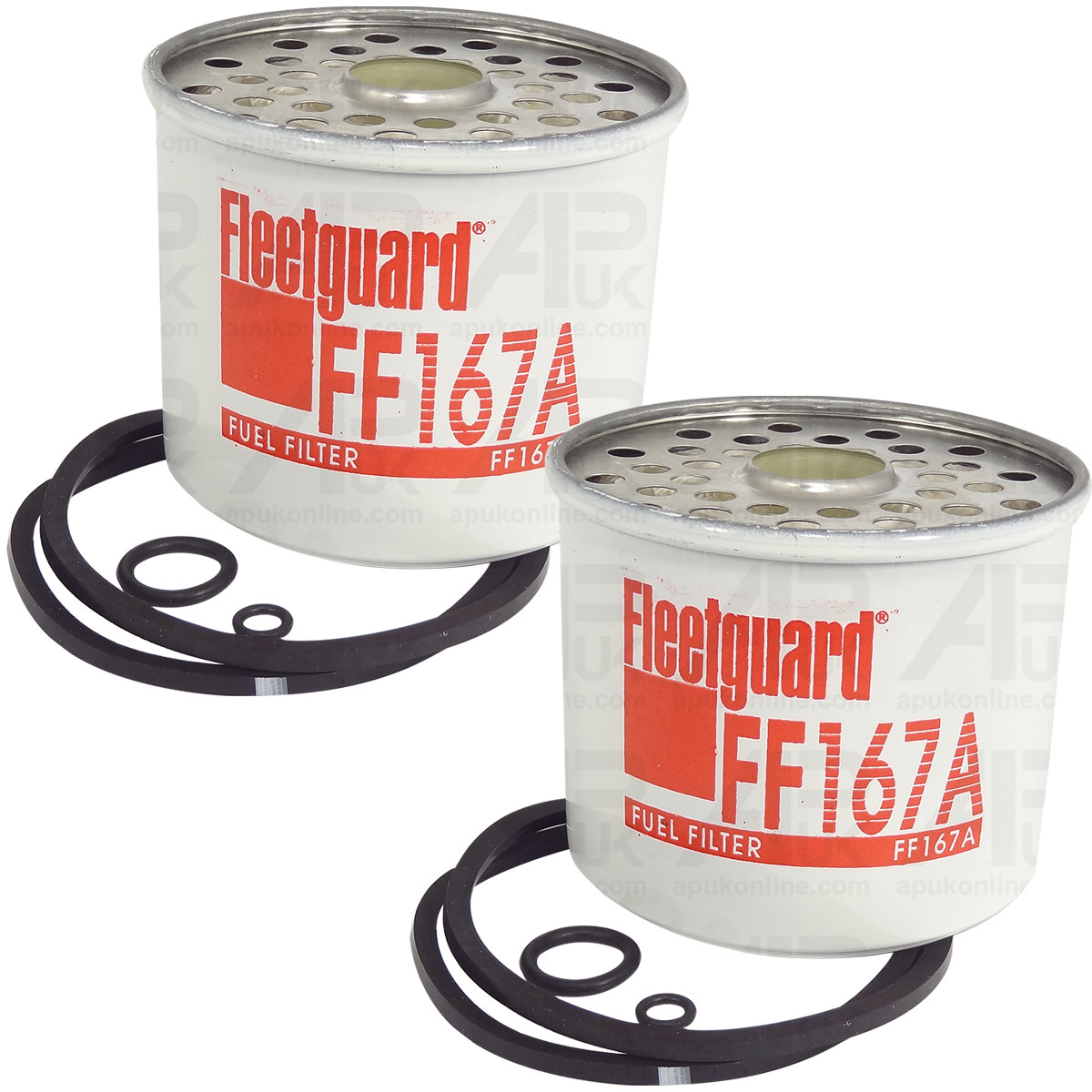 2x Fleetguard FF167A Fuel Filter for Volvo 668 958 4200 4300 4400 9111 Tractor