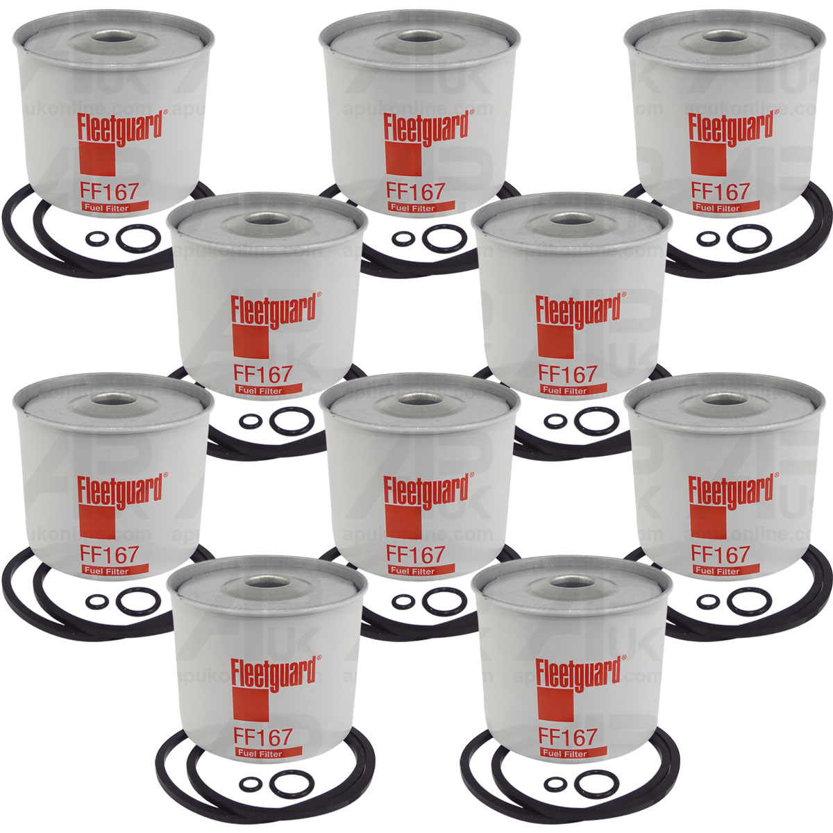 10x Fleetguard Fuel Filter for Valmet &amp; Valtra 800 802 803 862 865 900 Tractor