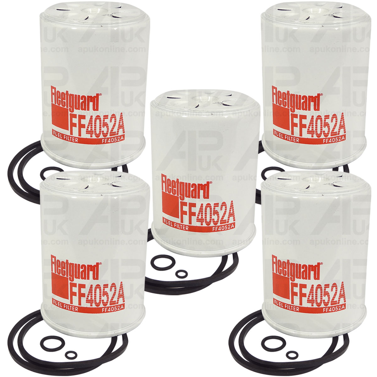 5x Fleetguard Fuel Filter for Renault 58-12 58-14 58-32 58-34 61-12 Tractor