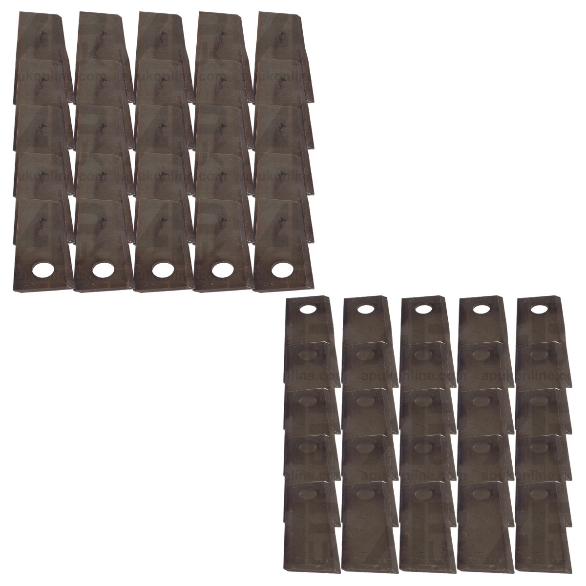 50x Blades LH/RH for Kuhn FC883 GMD283 GMD400 GMD500 GMD600 GMD600 Mower