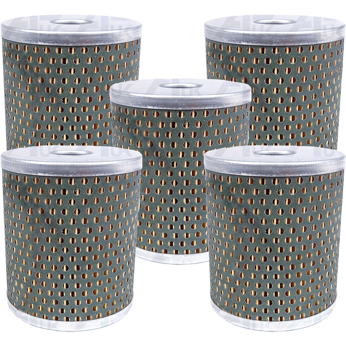 5x Fuel Filter Elements &amp; Seals for Fordson Power Major Super Dexta Tractor