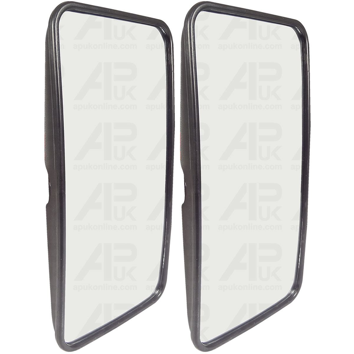 Pair Rectangle Mirror Heads Universal 360 x 190mm for Various Tractor Bus Lorry