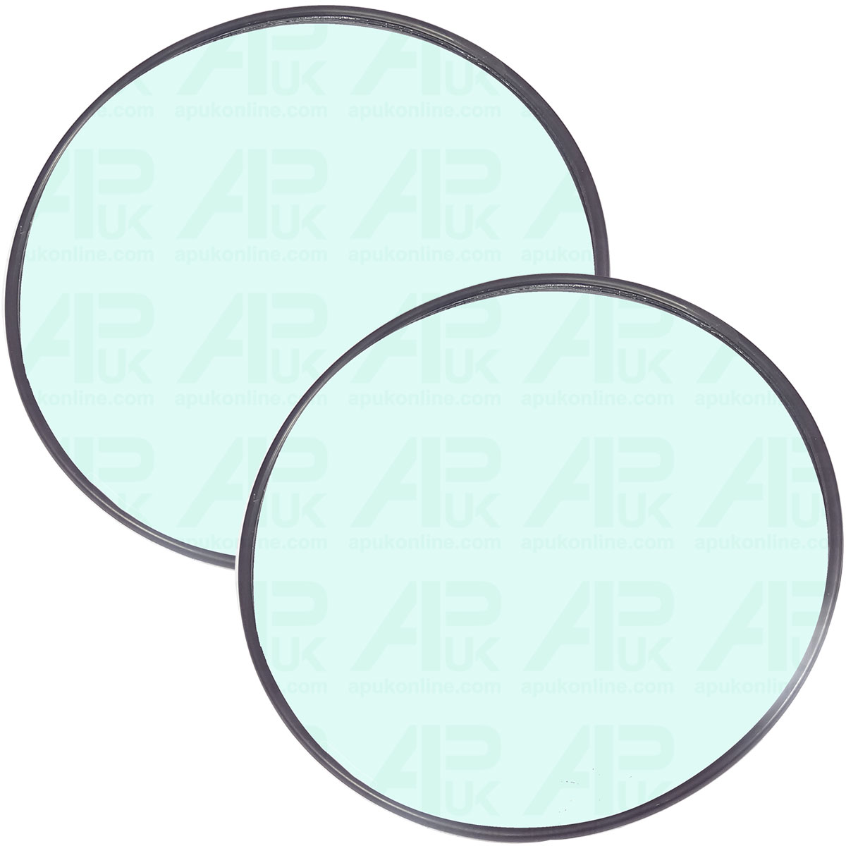 2x Round Mirror 178mm Convex Curved Head Bolt Mount Car Bike Truck Motorbike