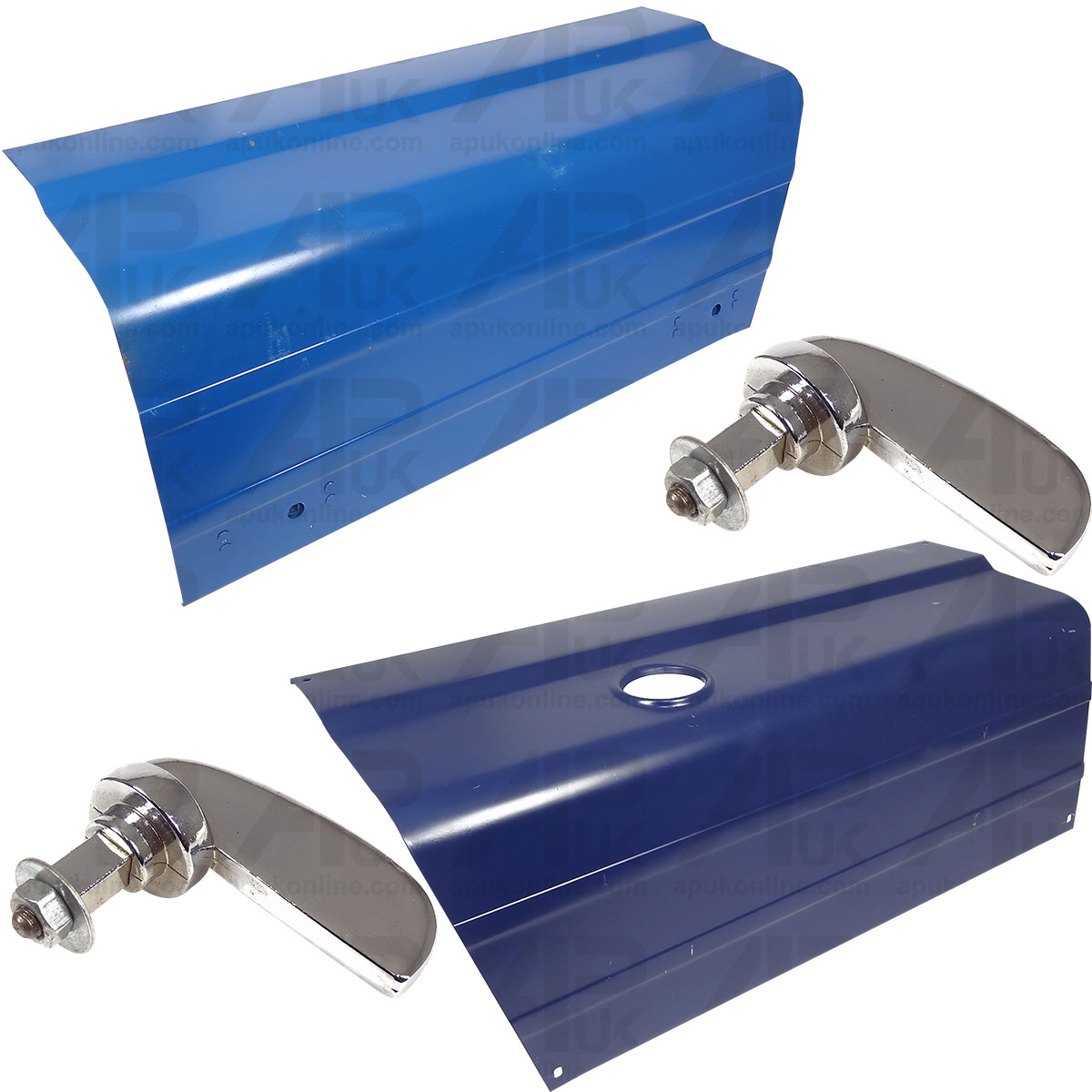 Bonnet Panel Set &amp; Handles for Ford 3500 3550 3900 4140 4330 4340 8030 Tractor