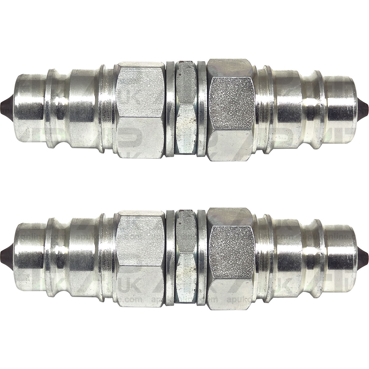 Pair Hydraulic Adapter QR Kit 1/2&quot; BSP Male to Male for David Brown Tractor