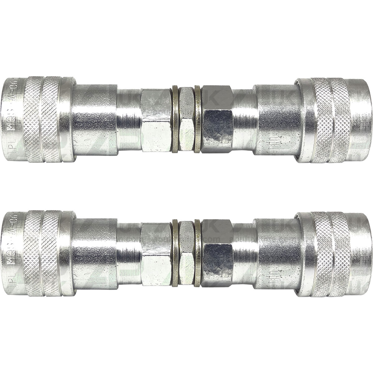 Pair Hydraulic Adapter Quick Release Kit 3/8 BSP Female/Male for Fordson Tractor