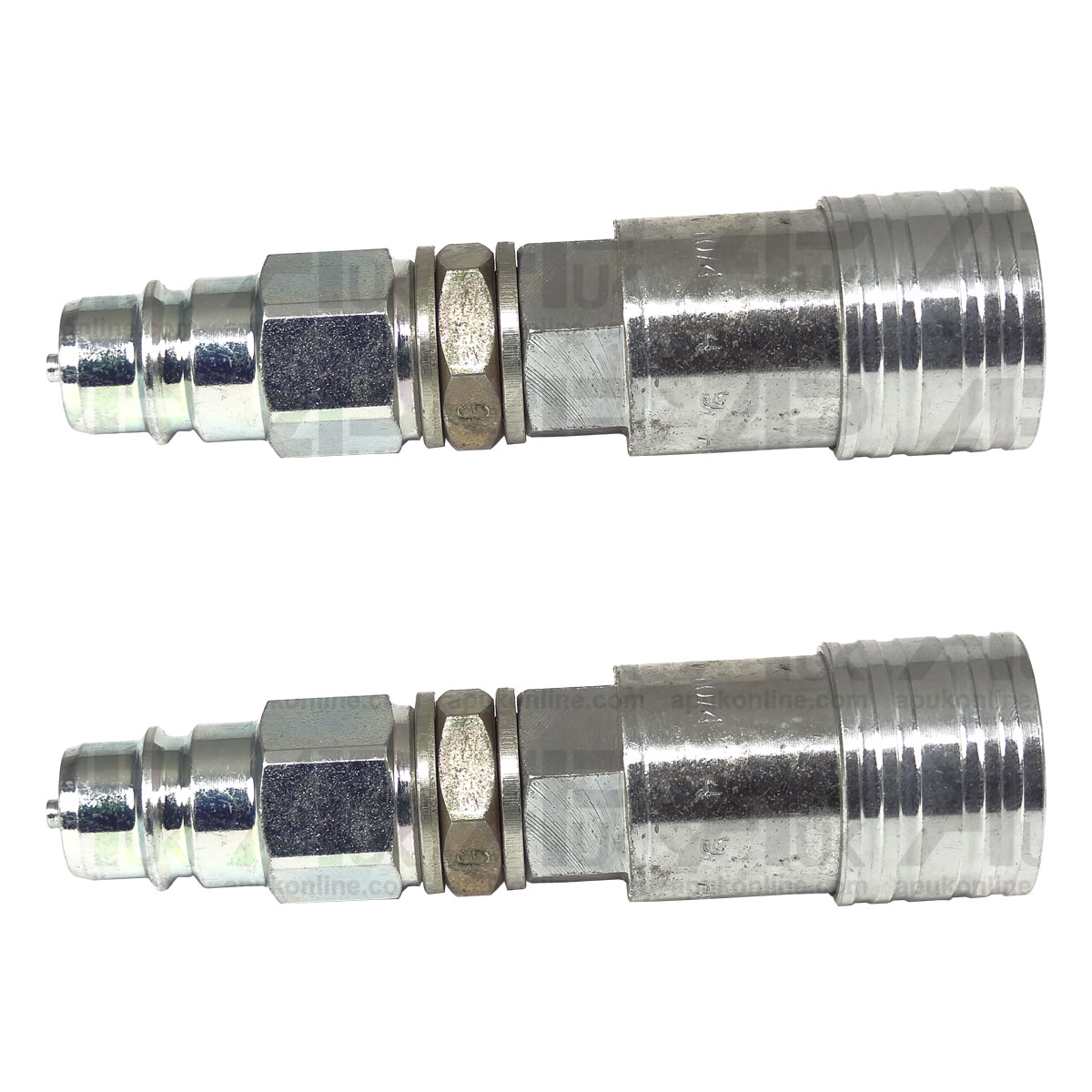 Pair Hydraulic Adapter Quick Release Kit 1/4 BSP Male/Female for Fordson Tractor