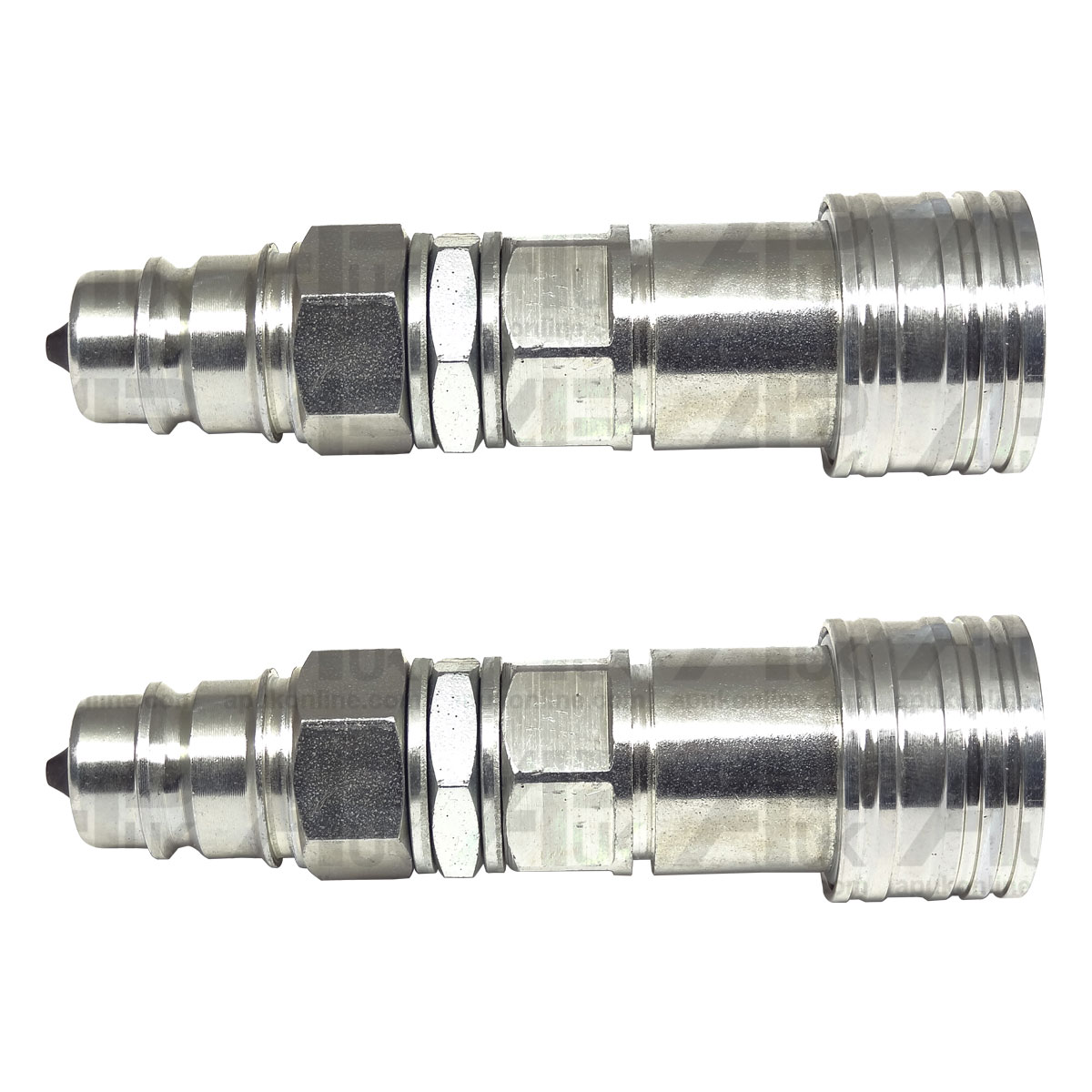 Pair Hydraulic Adapter Quick Release Kit 1/2&quot; BSP Male/Female for Ford Tractor