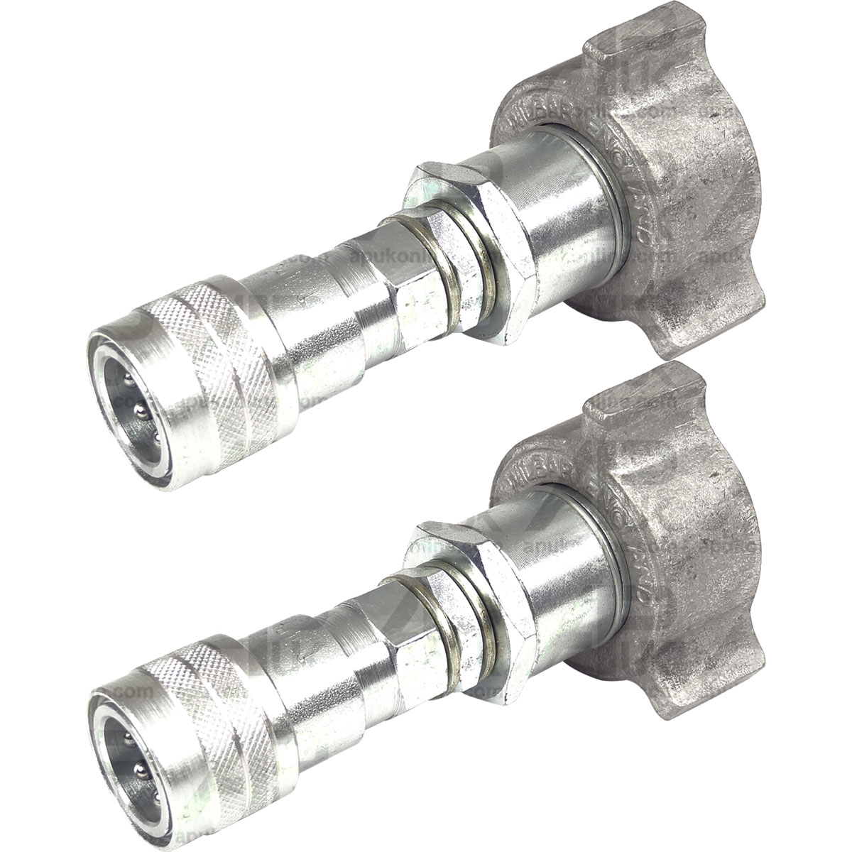 Pair Hydraulic Adapter Exactor 3/8 - 3/8 BSP Female QR for Case Fordson Tractor