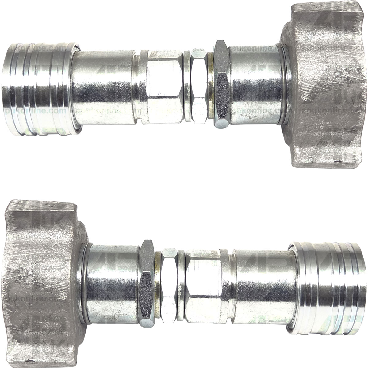 Pair Hydraulic Adapter Exactor 3/8 - 1/2 BSP Female QR for David Brown Tractor