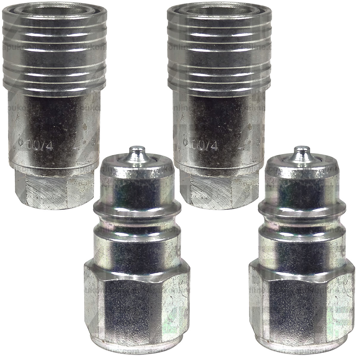 Pair Hydraulic Quick Release Coupler 1/4&quot; BSP Set for Massey Ferguson Tractor